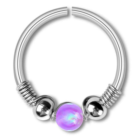 Opal Seamless Fixed Captive Ring
