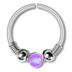 Opal Seamless Fixed Captive Ring