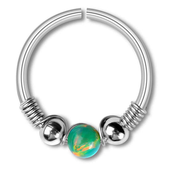 Opal Seamless Fixed Captive Ring