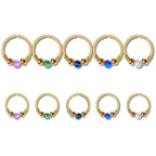 Opal Seamless Fixed Captive Ring