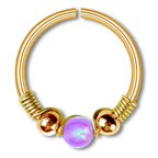 Opal Seamless Fixed Captive Ring