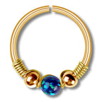 Opal Seamless Fixed Captive Ring