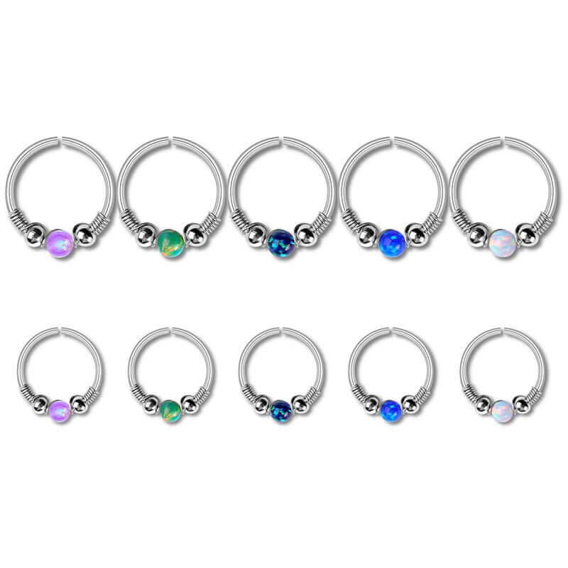 Opal Seamless Fixed Captive Ring