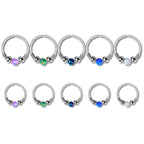 Opal Seamless Fixed Captive Ring