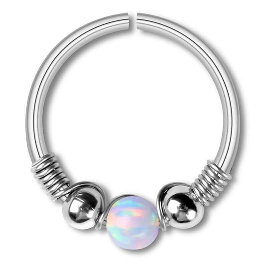 Opal Seamless Fixed Captive Ring
