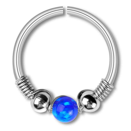 Opal Seamless Fixed Captive Ring