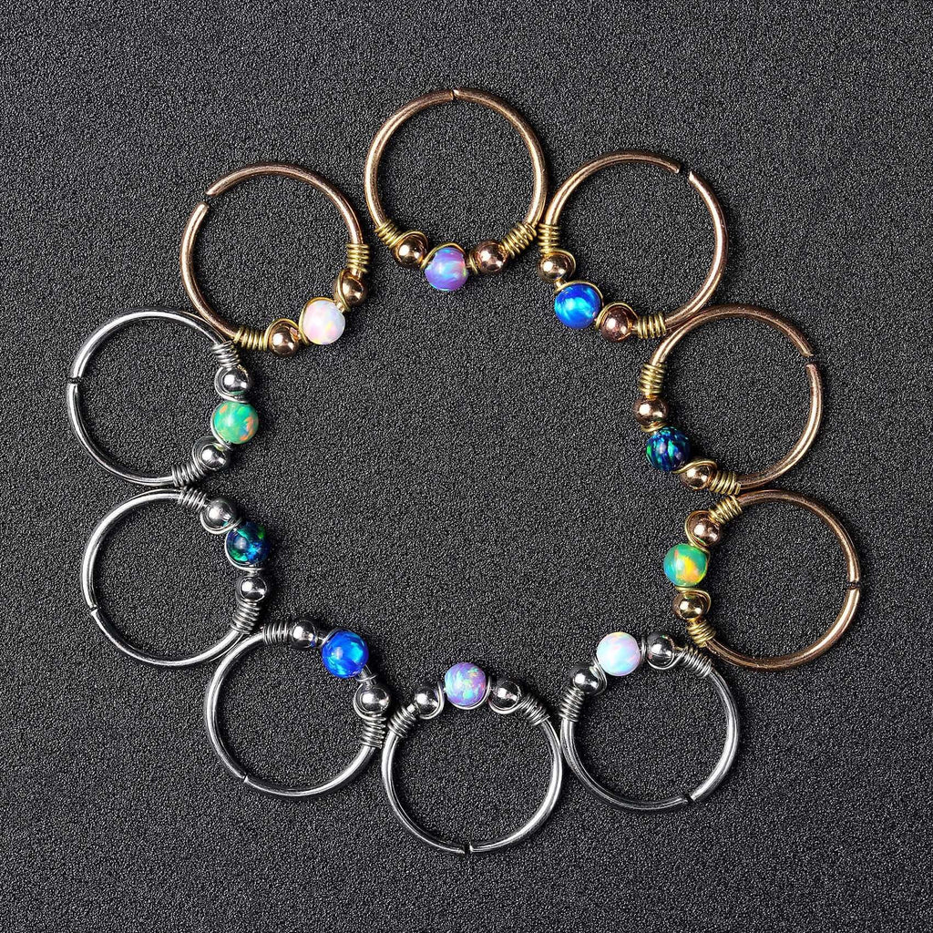 Opal Seamless Fixed Captive Ring
