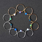 Opal Seamless Fixed Captive Ring