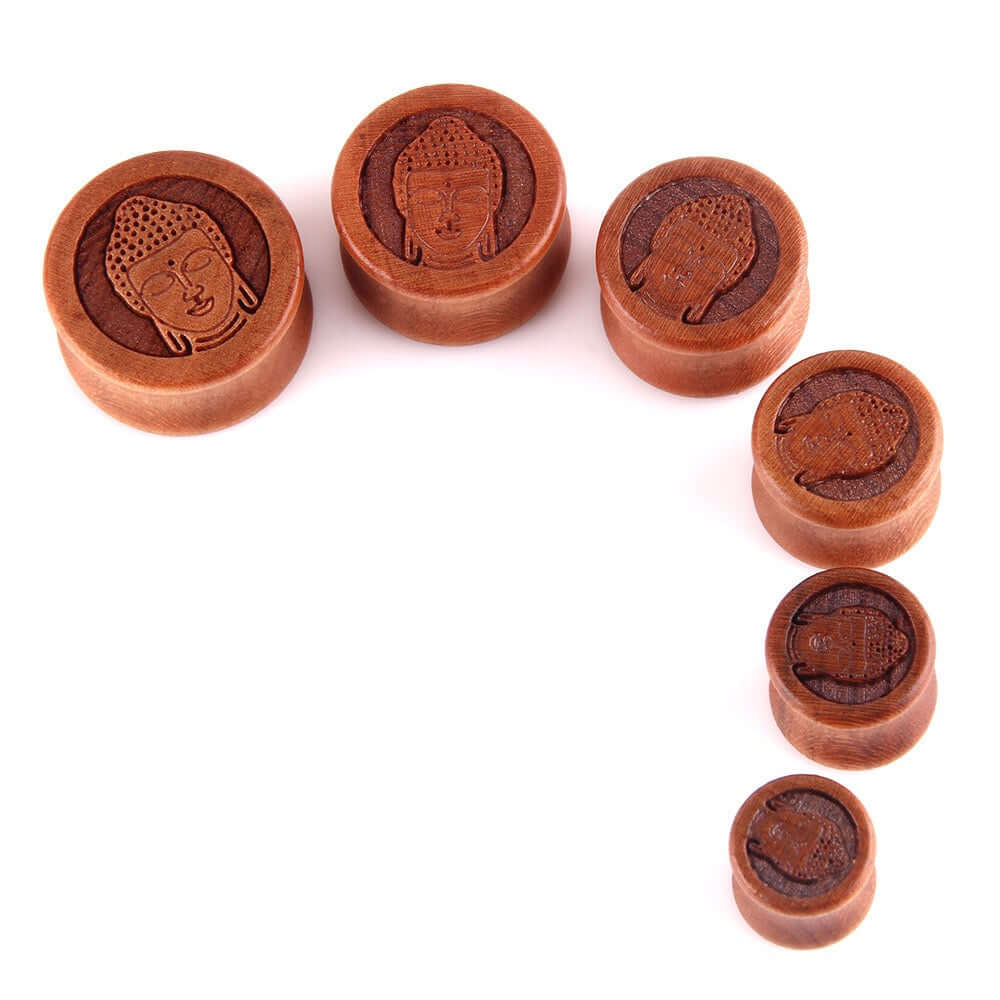 20mm Wooden Saddle Plugs Ear Lobes Stretchers | UZ420