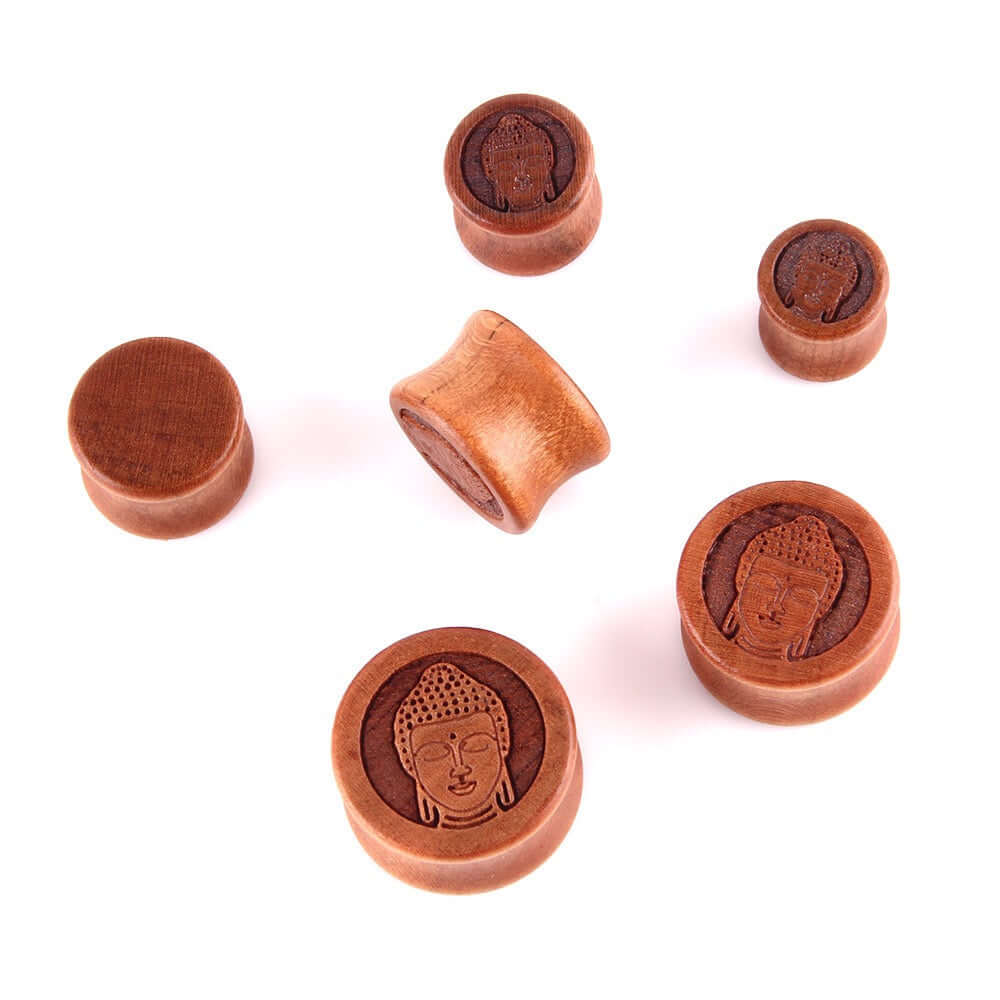 20mm Wooden Saddle Plugs Ear Lobes Stretchers | UZ420