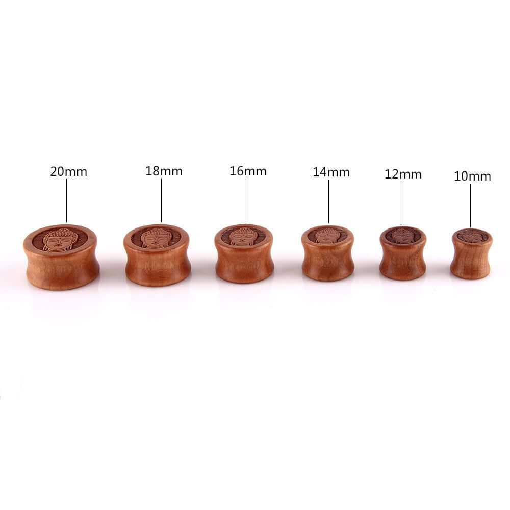 20mm Wooden Saddle Plugs Ear Lobes Stretchers | UZ420