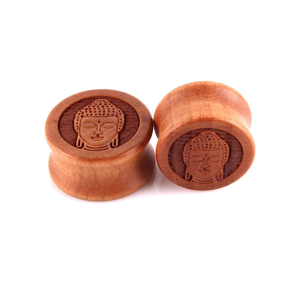 20mm Wooden Saddle Plugs Ear Lobes Stretchers | UZ420