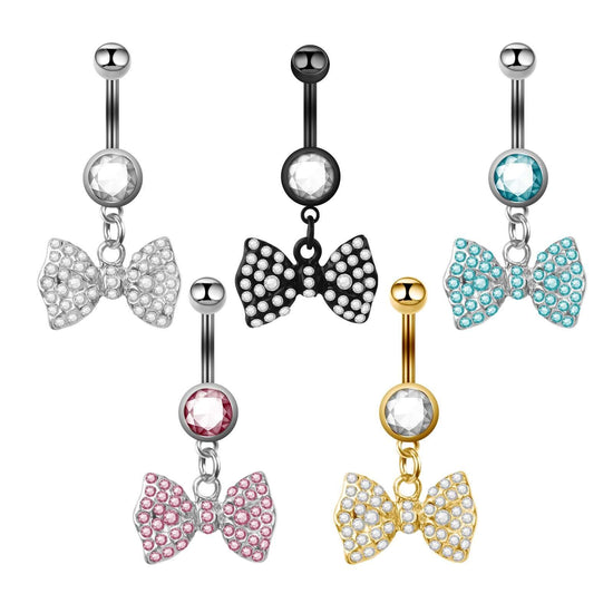 belly ring, belly piercing, belly button piercing, belly button rings, bowknot belly ring, ribbon jewelry