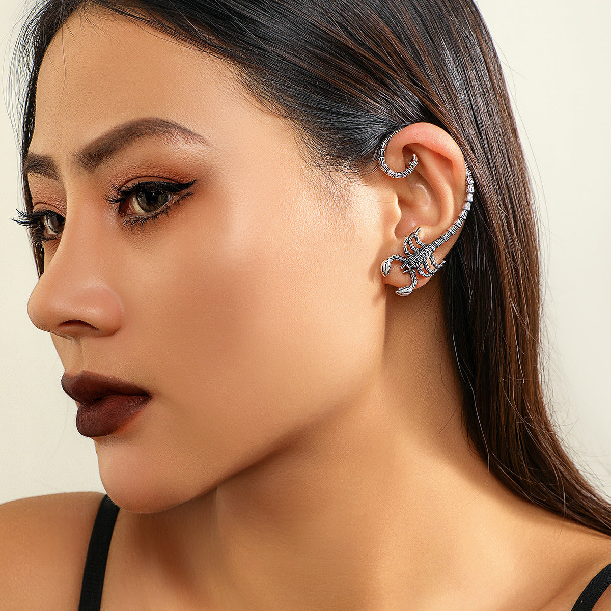 Edgy Scorpio Non-Pierced Ear Sweep Ear Wrap Climber