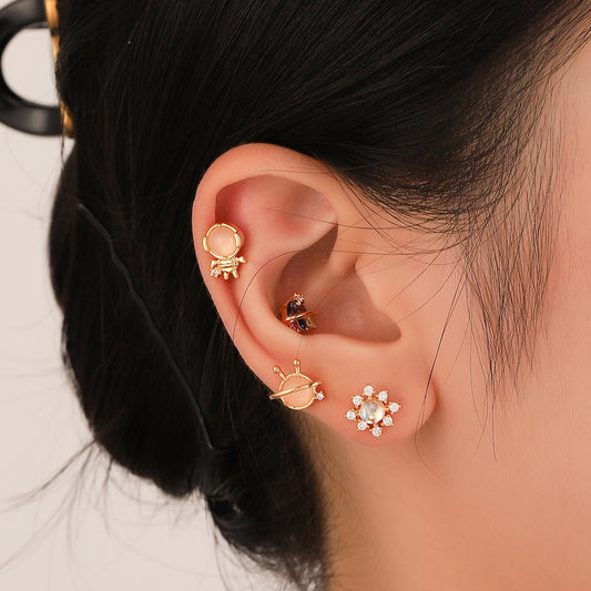 20G Helix Cute Animal Conch Stud Piercing