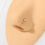18K Rose Gold Cherry No Piercing Fake Nose Ring