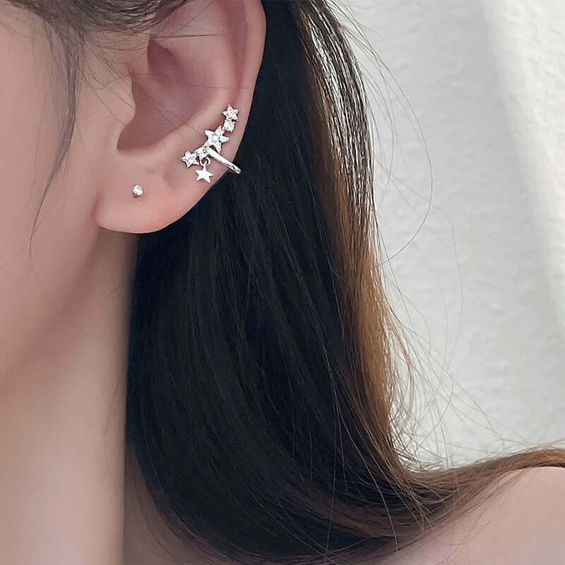 No Piercing Celestials Star Ear Cuffs & Ear Climbers | SE2098