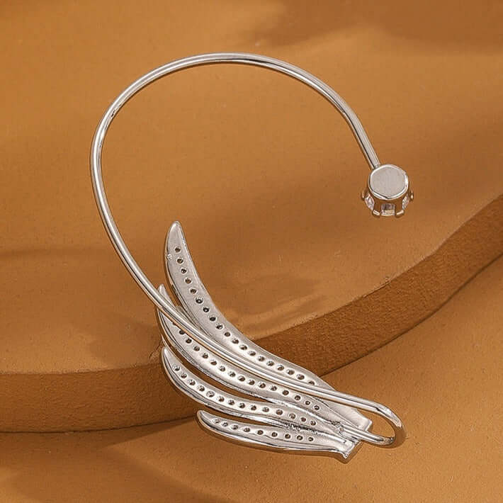 Sparkling No Piercing Phoenix Wings Diamond Ear Cuff & Ear Climbers