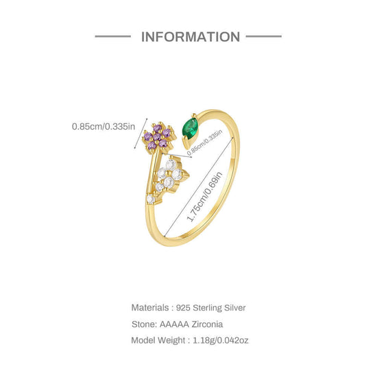 Lily of the Valley Pinky Ring