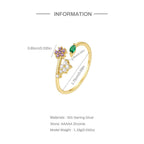 Lily of the Valley Pinky Ring