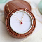 Luxury Red Ruby Gemstone Necklace