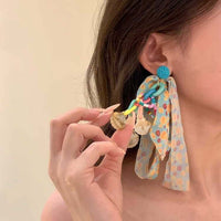 Dopamine Ribbon Shell Chandelier Earrings