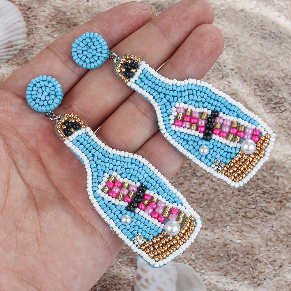 Jellyfish Tassel Bead Earrings | E9249