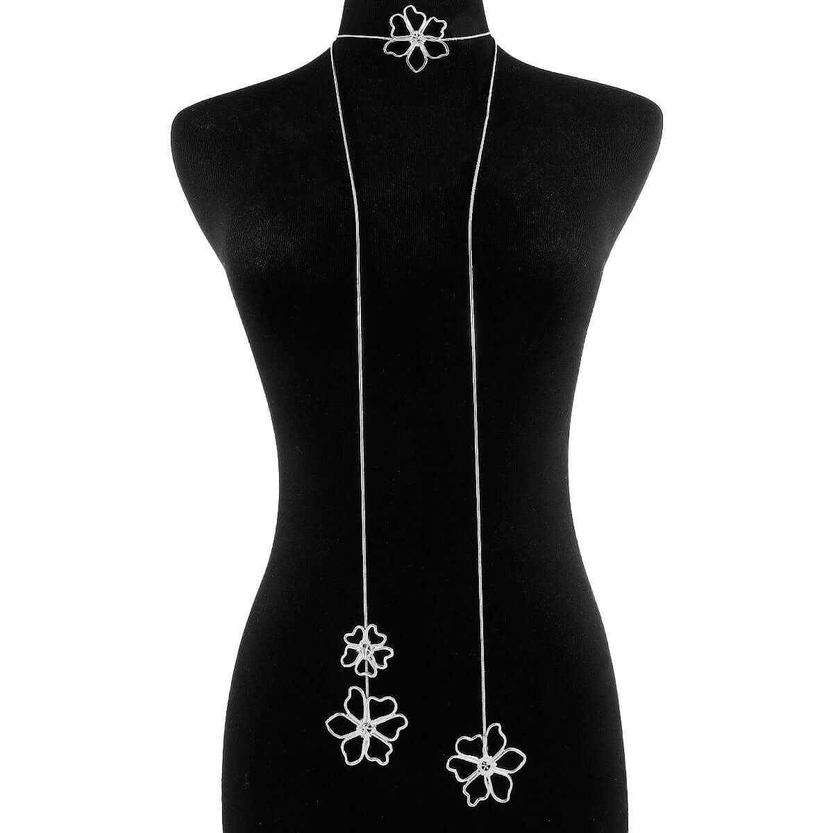 Blooming Flower Wrap Around Necklace