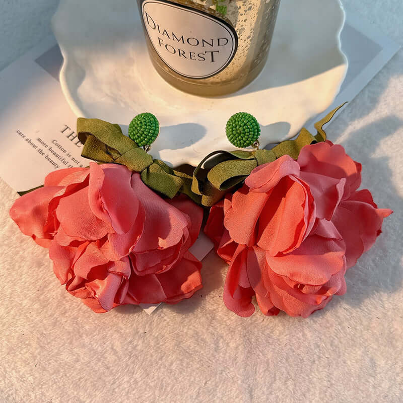 Chunky Flower Bloom Petal Earrings