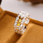 Cute Little Fish Layer Stacking Ring Silver