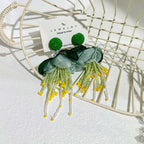 Bohemian Glass Bead Chandelier Earring