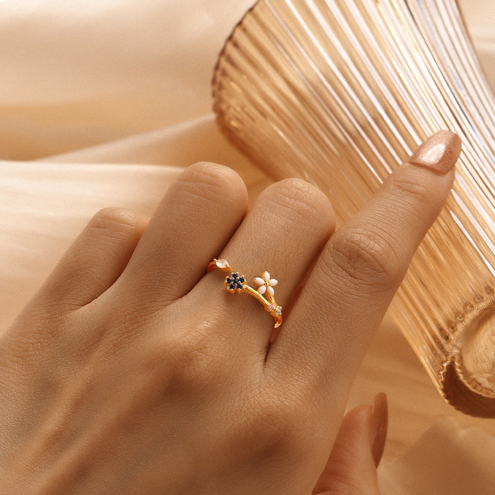 Leaf Flower Ring