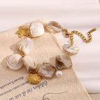 Seashell Conch Holiday Pearl Bracelet