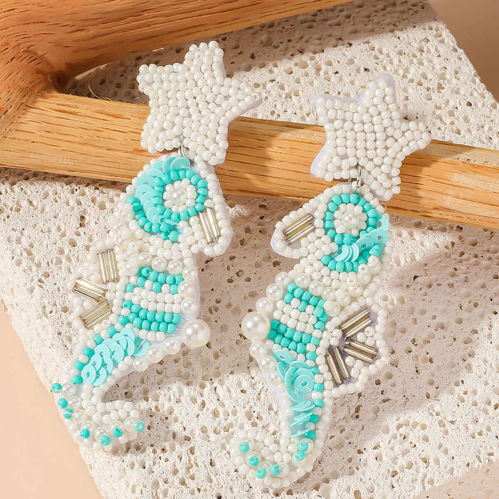 Boho Colorful Bead Summer Earring Marine Earrings