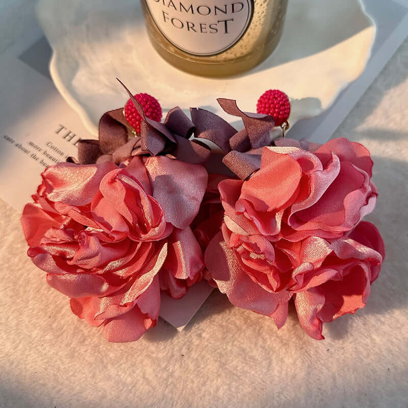 Chunky Flower Bloom Petal Earrings