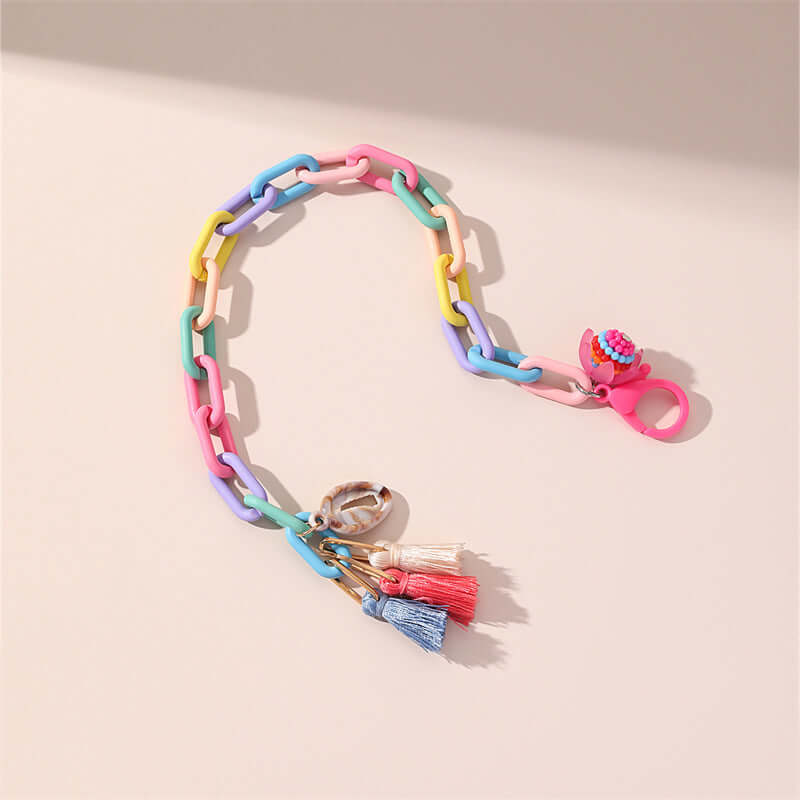 Y2K Summer Beach Anklet with Tassel