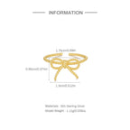 Gold Bow Stacking Ring