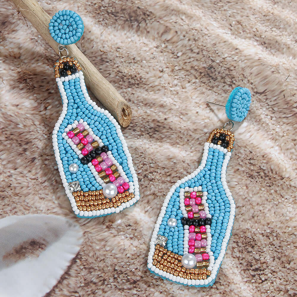 Jellyfish Tassel Bead Earrings | E9249