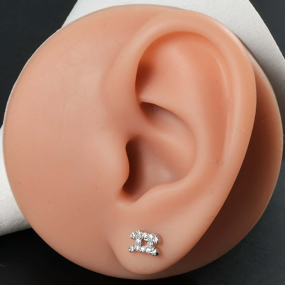 20G Constellation Barbell Cartilage Zodiac Sign Conch Stud