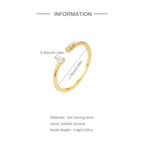 Simple Teardrop Split Ring