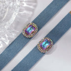 Chunky Denim Hoop Earring Y2K Choker Set
