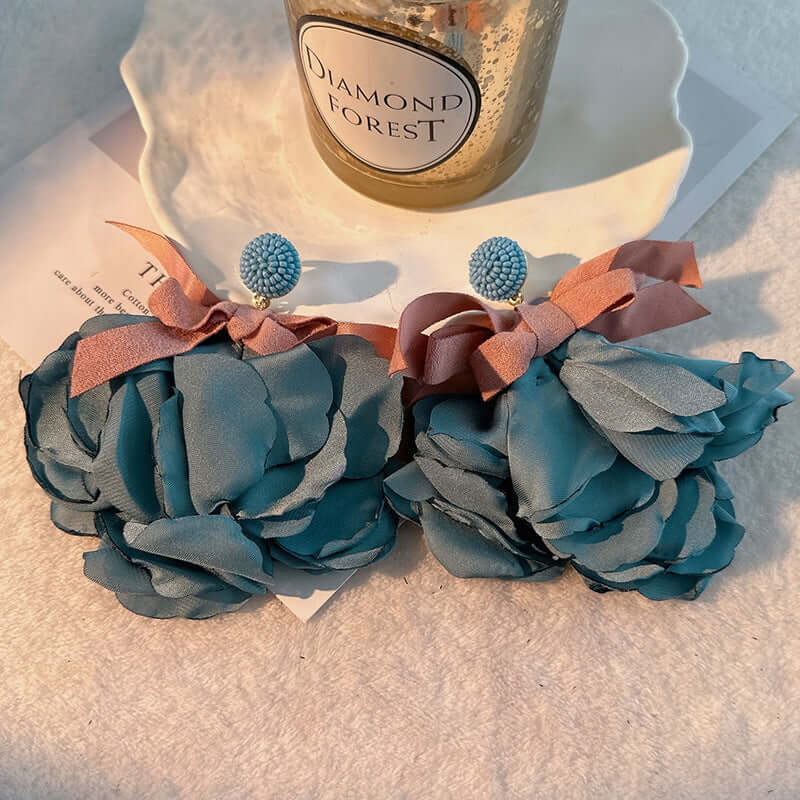 Chunky Flower Bloom Petal Earrings