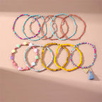 Bohemian Layered Glass Bead Tassel Anklet Chain