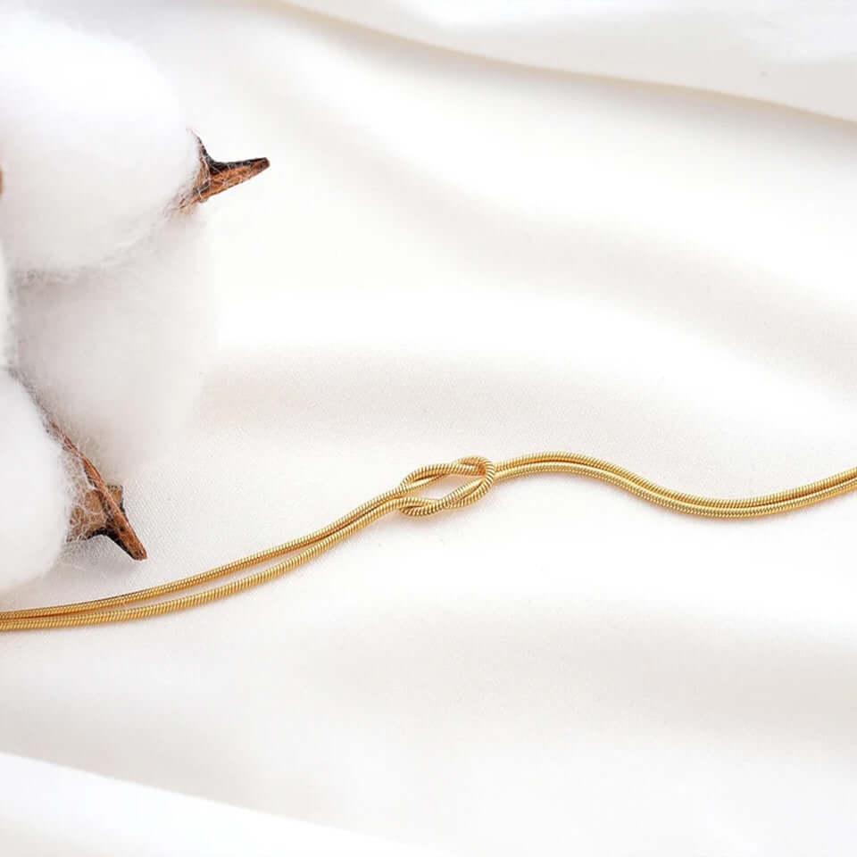 Bow Link Chain Matching Bracelet