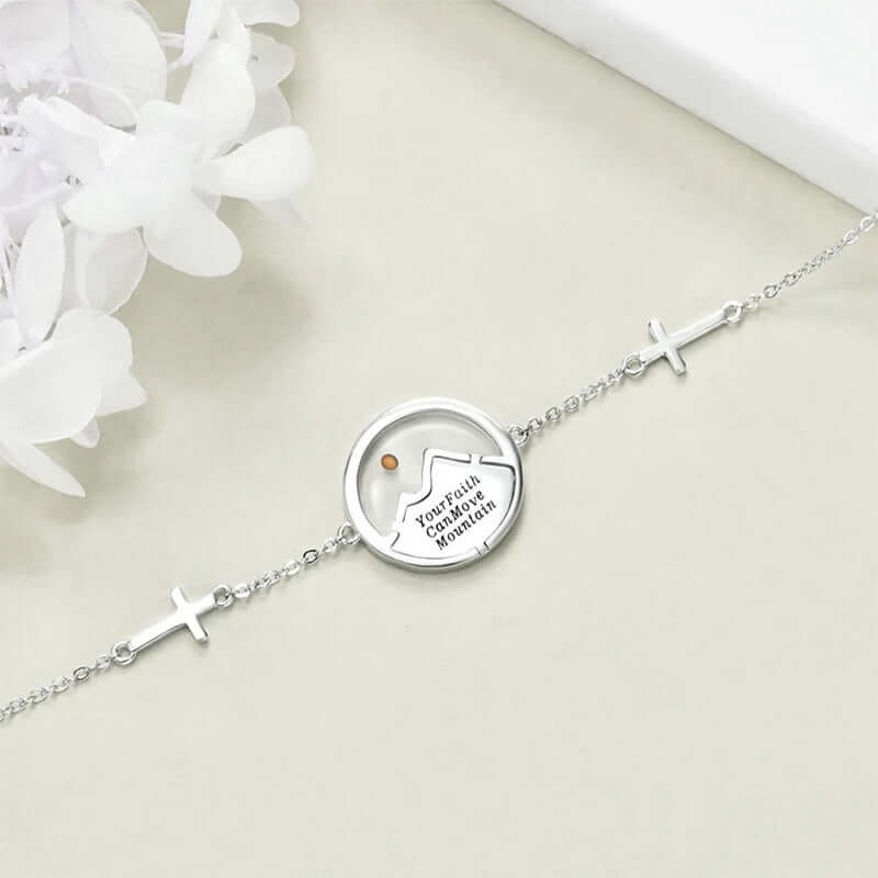 Mustard Seed Mountain Silver Bracelet
