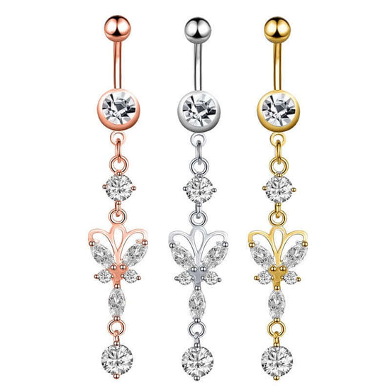 belly ring, belly piercing, belly button piercing, belly button rings, butterfly belly ring