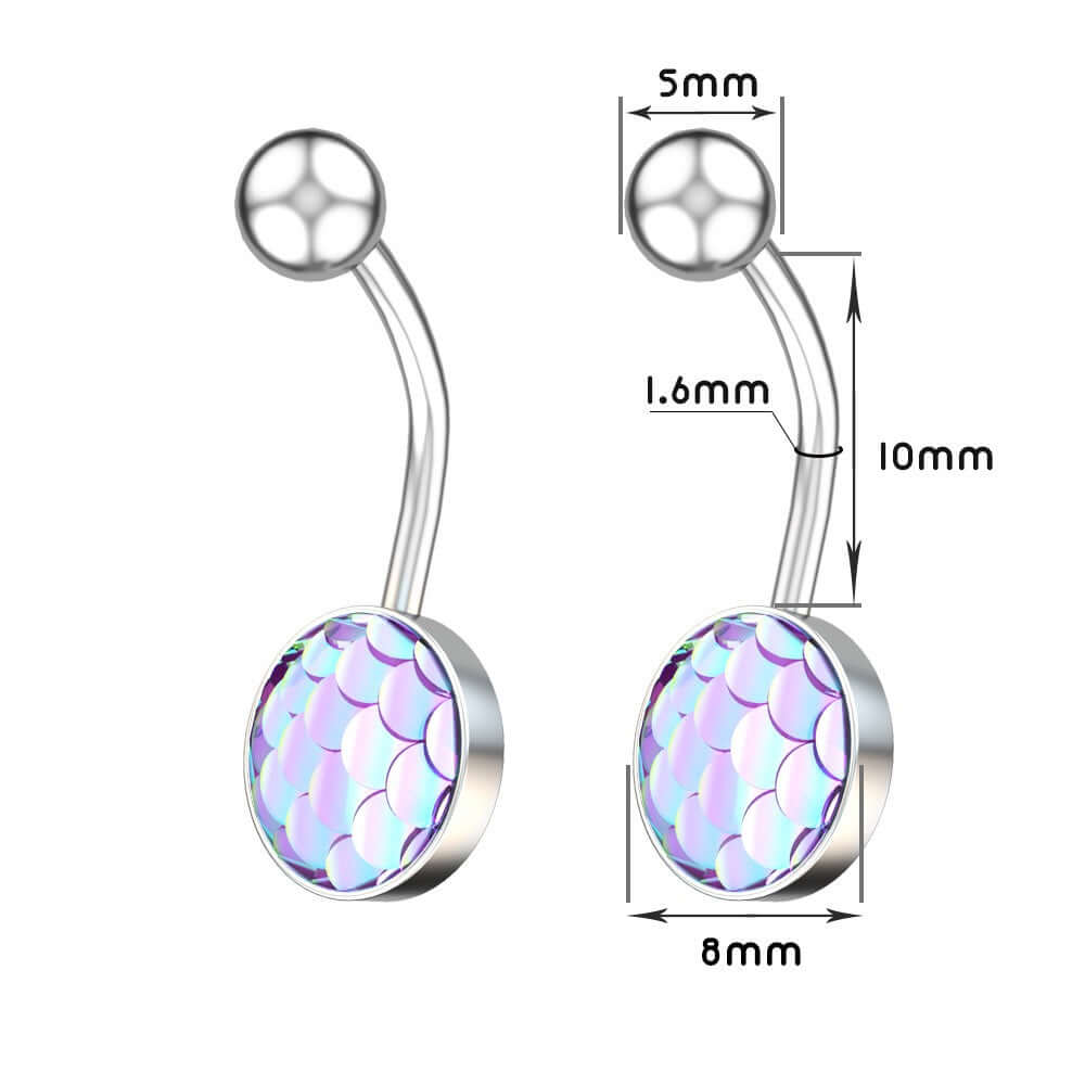 Creative Fish Scale Navel Nail | WH2131