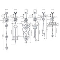 Sparkling Tassel Navel Rings | WH2574