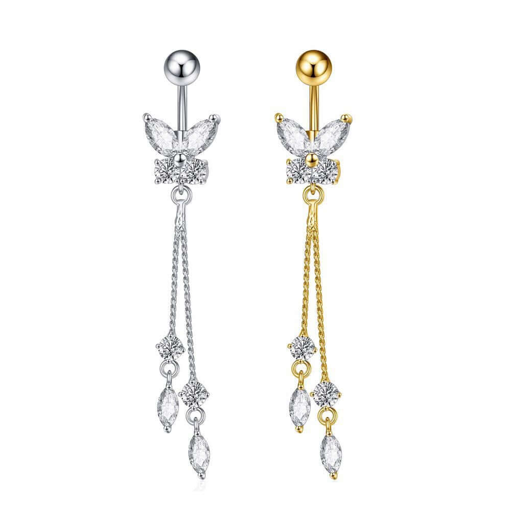 Sparkling Tassel Navel Rings | WH2574