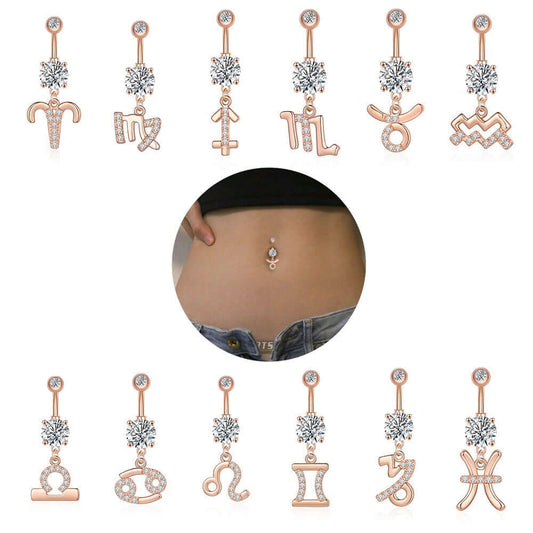 belly ring, belly piercing, belly button piercing, belly button rings, zodiac belly ring, zodiac jewelry